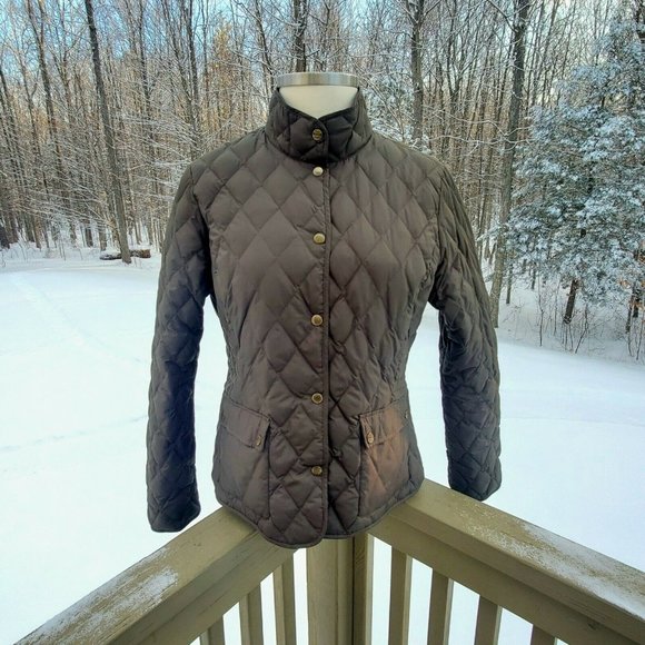 Eddie Bauer Seattle premium goose down jacket Girls XL Womens S Small Coat Green - Picture 3 of 11